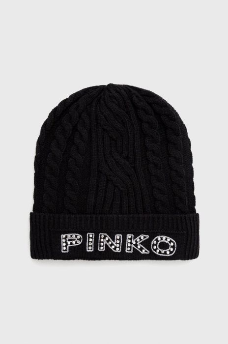 Шапка Pinko колір чорний