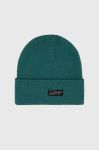 Шапка Superdry колір бірюзовий з товстого трикотажу