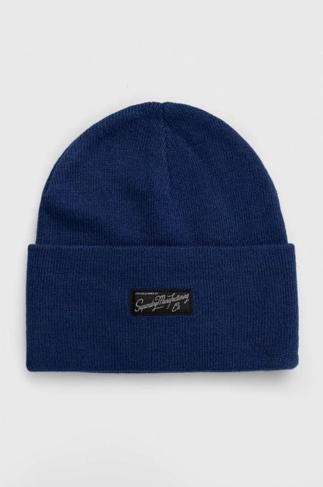 Шапка Superdry колір синій