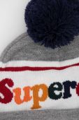 Шапка Superdry колір сірий з товстого трикотажу (2811506)