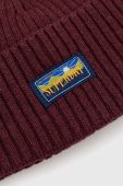 Шапка з домішкою вовни Superdry колір бордовий