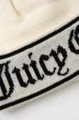 Вовняна шапка Juicy Couture Ingrid колір бежевий вовна