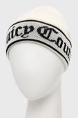 Вовняна шапка Juicy Couture Ingrid колір бежевий вовна