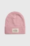 Шапка Rip Curl колір рожевий з товстого трикотажу