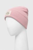 Шапка Rip Curl колір рожевий з товстого трикотажу