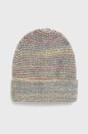 Шапка з домішкою вовни United Colors of Benetton з товстого трикотажу колір барвистий