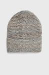 Шапка з домішкою вовни United Colors of Benetton колір сірий з тонкого трикотажу (2759437)