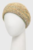 Шапка з домішкою вовни United Colors of Benetton колір жовтий