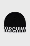 Шапка з домішкою вовни Moschino колір чорний (2567554)