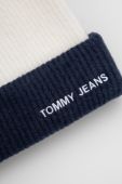 Шапка з домішкою вовни Tommy Jeans колір синій