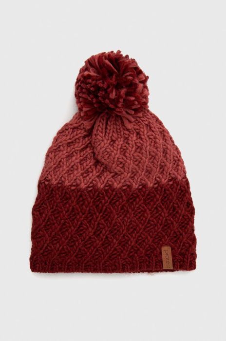 Шапка Protest колір червоний з товстого трикотажу