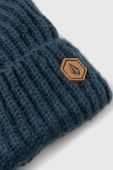 Шапка Volcom колір бірюзовий з товстого трикотажу