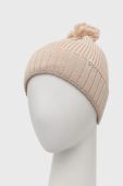 Шапка Marmot колір бежевий з товстого трикотажу