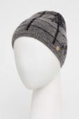 Вовняна шапка Granadilla Alstrup колір сірий вовна
