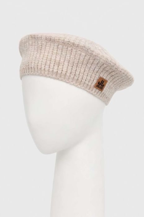берет з домішкою вовни Jail Jam колір бежевий