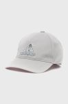 Дитяча бавовняна кепка adidas Performance колір сірий з принтом