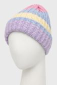 Дитяча шапка Name it колір фіолетовий з товстого трикотажу