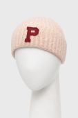 Дитяча шапка Pepe Jeans колір рожевий з товстого трикотажу