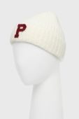 Дитяча шапка Pepe Jeans колір бежевий з товстого трикотажу