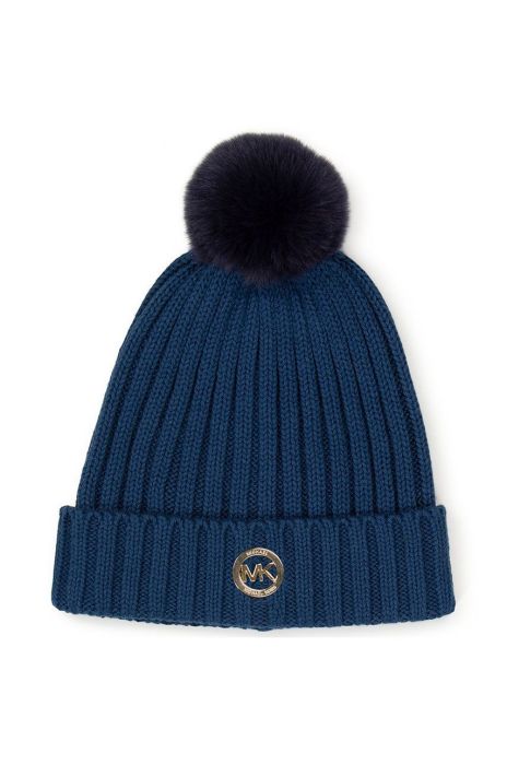 Дитяча шапка Michael Kors колір синій