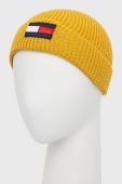 Дитяча шапка Tommy Hilfiger колір жовтий