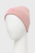Дитяча бавовняна шапка Name it колір рожевий з тонкого трикотажу з бавовни