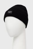 Дитяча бавовняна шапка Name it колір чорний з тонкого трикотажу з бавовни