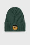 Дитяча шапка Name it колір зелений з товстого трикотажу (2723319)
