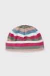 Дитяча шапка United Colors of Benetton колір рожевий з тонкого трикотажу (2808046)