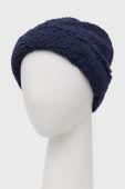 Шапка United Colors of Benetton колір синій з товстого трикотажу