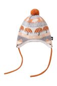 Дитяча шапка з домішкою вовни Reima колір помаранчевий з товстого трикотажу