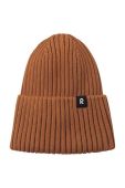 Дитяча шапка Reima колір коричневий з бавовни