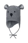 Дитяча вовняна шапка Reima колір сірий вовна
