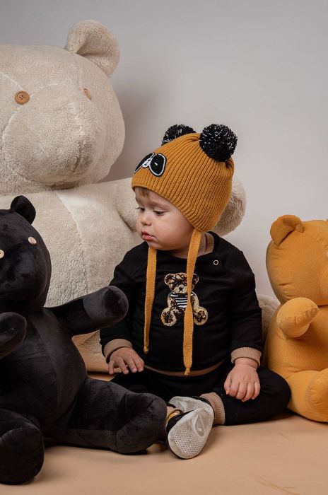 Дитяча шапка Jamiks колір жовтий з тонкого трикотажу (2595209)