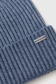 Шапка з домішкою вовни Tom Tailor колір блакитний