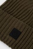 Шапка Only & Sons колір зелений з товстого трикотажу