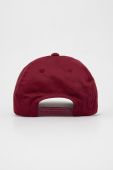 Бавовняна кепка Armani Exchange колір бордовий з аплікацією (2531441)