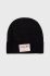 Шапка з домішкою вовни Guess колір чорний з тонкого трикотажу (2723335)