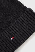 Шапка Tommy Hilfiger колір сірий з тонкого трикотажу (2588125)
