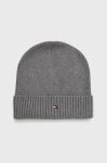 Шапка Tommy Hilfiger колір сірий з тонкого трикотажу (2588123)
