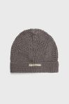 Шапка Mustang колір сірий з тонкого трикотажу