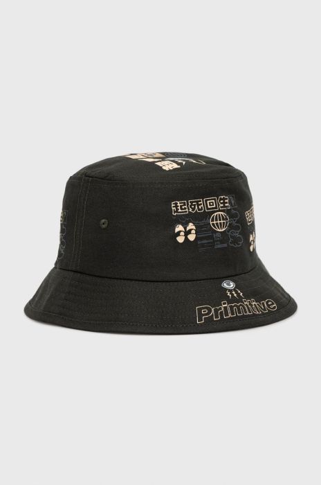 Бавовняний капелюх Primitive колір зелений