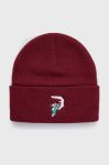 Шапка Primitive колір бордовий