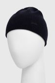 Бавовняна шапка Superdry колір синій з товстого трикотажу з бавовни