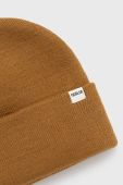 Шапка Solid колір жовтий з товстого трикотажу