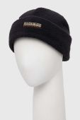Шапка Napapijri колір чорний з товстого трикотажу (3608955)