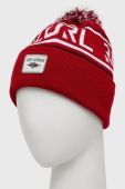 Шапка Rip Curl колір червоний з товстого трикотажу