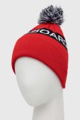 Шапка DC колір червоний з товстого трикотажу