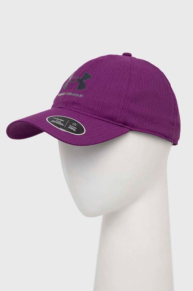 Кепка Under Armour Isochill Armourvent колір фіолетовий з принтом