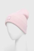Шапка Under Armour колір рожевий з товстого трикотажу